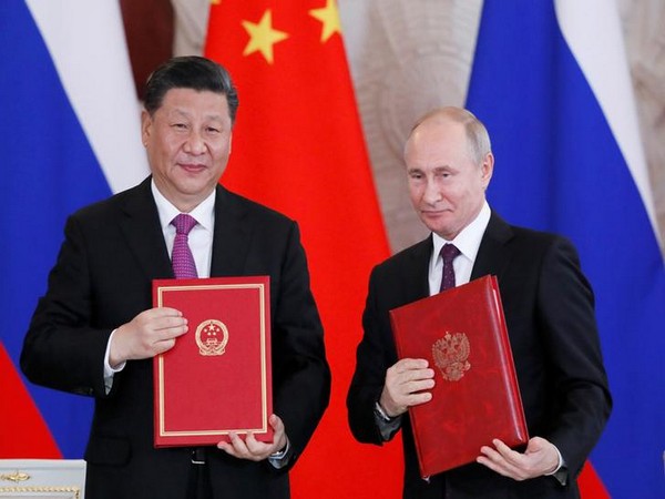 Chinese President Xi Jinping and his Russian counterpart Vladimir Putin in Moscow on June 5