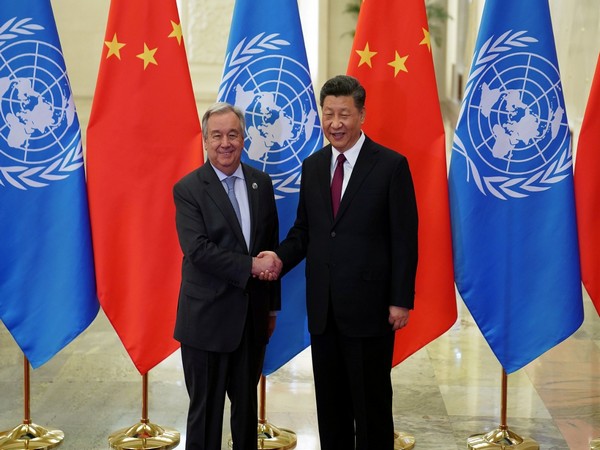 United Nations Secretary-General Antonio Guterres with Chinese President Xi Jinping. (Image credit: Reuters)