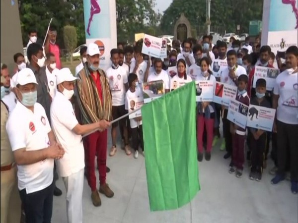 Telangana State Home Minister Mohammed Mahmood Ali flagged 'Virtual Run for Road Safety' awareness campaign on Saturday in Hyderabad 