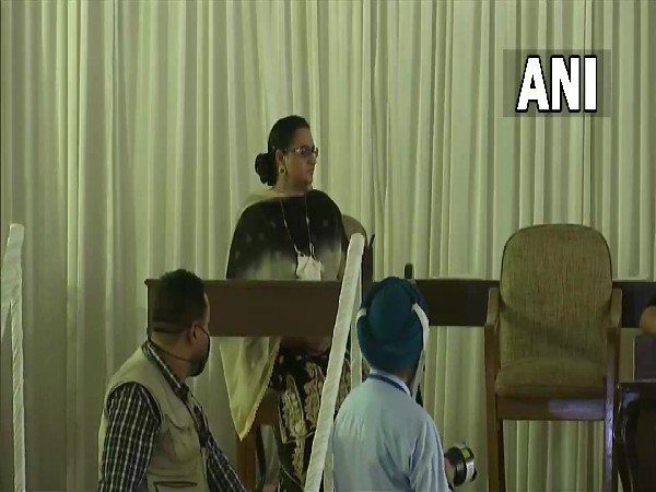 Razia Sultana at oath taking ceremony at Raj Bhavan in Chandigarh on Sunday. (Photo/ANI)
