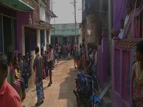 Visuals from outside victim P Lalita's house (Photo/ANI)