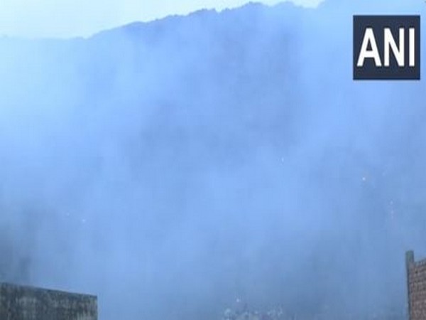 Visual from Bhalswa landfill site (Photo/ANI)