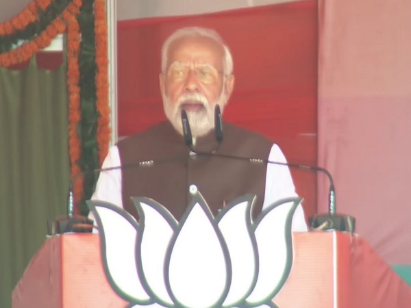 Prime Minister Narendra Modi in Maharajganj (Photo/ANI)