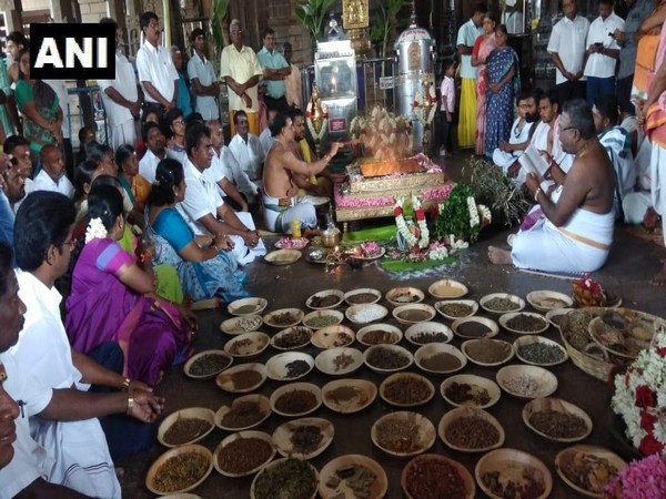 Special 'Yajna' beind conducted in Coimbatore on Saturday (Photo/ANI)
