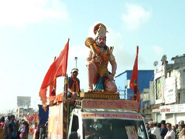 A visual of Rath Yatra in Gujarat on Saturday Photo/ANI