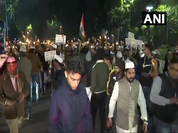 Visuals from Youth Congress protest in New Delhi.