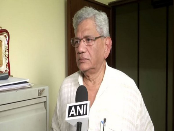 CPM general secretary Sitaram Yechury speaking to ANI in New Delhi on Sunday. Photo/ANI