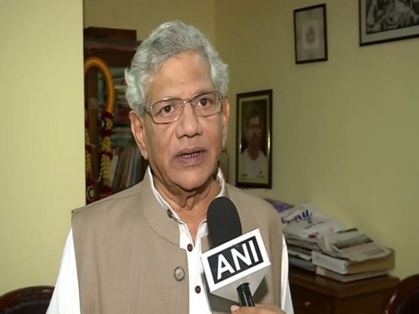 CPI-M general secretary Sitaram Yechury speaking to ANI in New Delhi on Tuesday. Photo/ANI