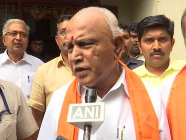 Karnataka CM BS Yediyurappa talking to media in Bengaluru on Sunday 