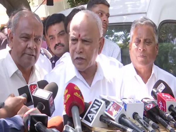 Karnataka Chief Minister BS Yediyurappa speaking to media persons in Bengaluru on Wednesday. (Photo/ANI)