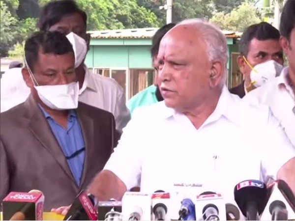 Karnataka Chief Minister BS Yediyurappa addressing a press conference in Bengaluru on Friday. (Photo/ANI)