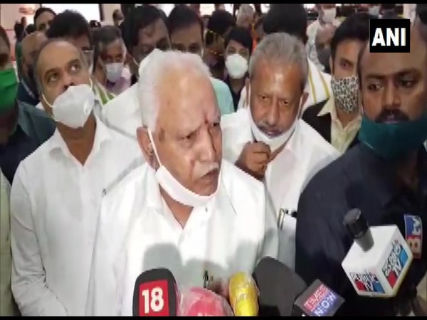 Karnataka Chief Minister BS Yediyurappa speaking about on violence at the Wistron iPhone plant. (Photo/ANI)