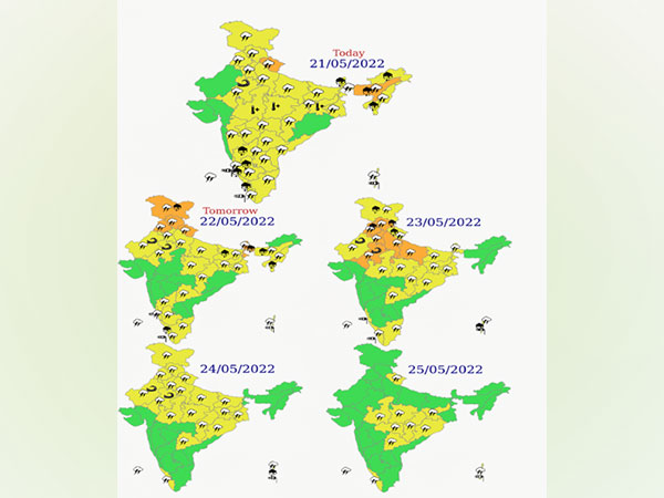 Wetspell to intensify in northwest and east says IMD (Photo credit : twitter@Indiametdept)