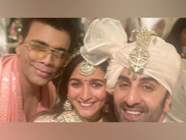 Bollywood Director Karan Johar with Alia Bhat and Ranbir Kapoor (Photo/Twitter)