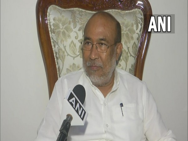 Manipur caretaker CM N Biren Singh (Photo/ANI)