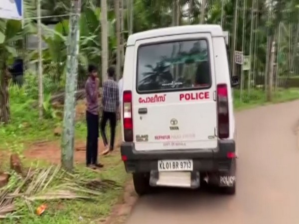Police leaving Jishnu Raj's house. (ANI/photo)