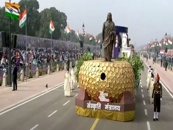 The tableau of Ministry of Culture at Rajpath, Delhi (Photo/ANI)