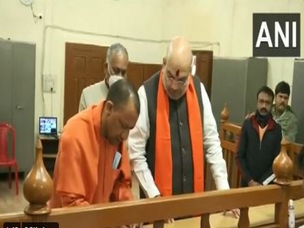 Uttar Pradesh CM Yogi Adityanath files nomination papers as a BJP candidate from Gorakhpur Urban Assembly constituency (Photo/ANI)