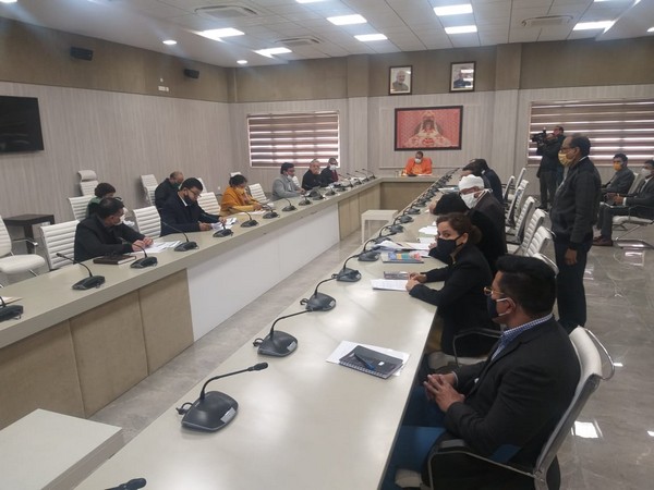 UP CM holds review meeting with officials for Jewar Airport (Photo/ ANI)