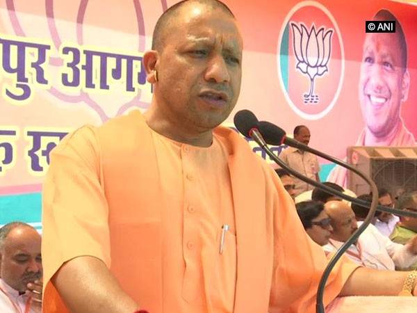 Uttar Pradesh Chief Minister Yogi Adityanath addressing a election rally in Kashipur, Uttarakhand on Thursday.