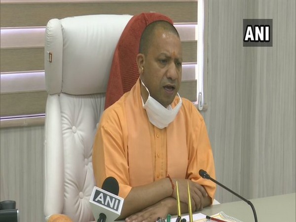 UP Chief Minister Yogi Adityanath speaking to media on Friday. Photo/ANI
