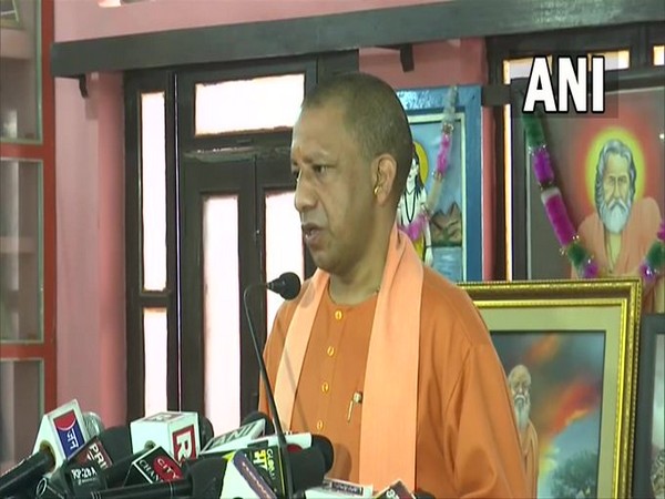 CM Yogi Adityanath addressing a press conference in Gorakpur on Sunday. (Photo/ANI)