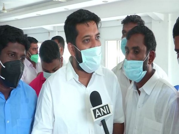 Shafi Parambil speaking to ANI in Kochi on Sunday.