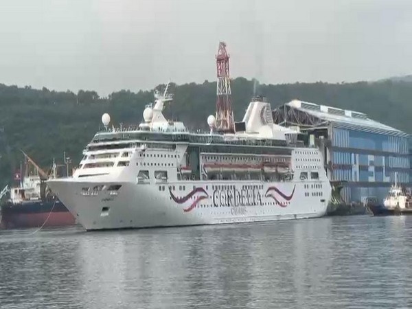 Cordelia Cruise Empress hits Vizag shores. (ANI/photo)
