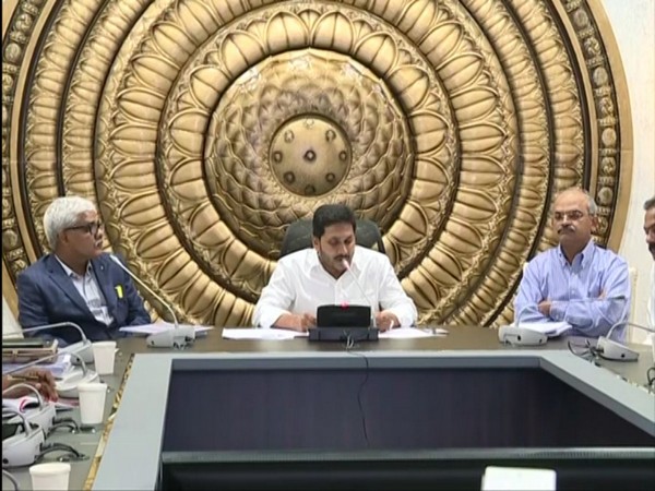 Andhra Chief Minister YS Jagan Mohan Reddy speaking on postponement of local body elections. Photo/ANI