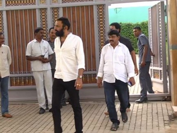 TDP MLA leaving Jaganmohan Reddy's house after meeting him. (Photo/ANI)
