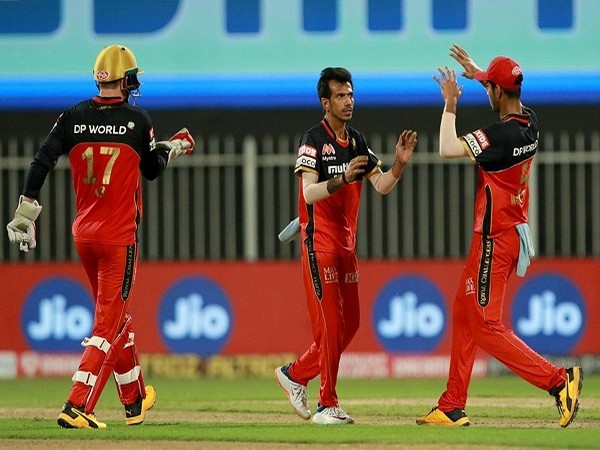 Yuzvendra Chahal of Royal Challengers Bangalore celebrates after takes a wicket of Dinesh Karthik (Image: BCCI/IPL) 