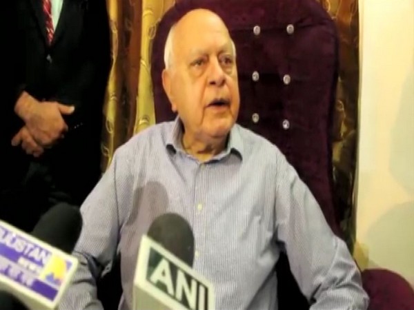 Former chief minister of Jammu and Kashmir Farooq Abdullah (Photo:ANI)