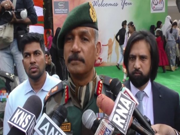 Lt Gen DP Pandey, GOC Chinar Corps (Photo/ANI)