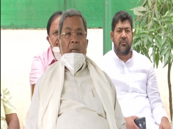 Congress leader Siddaramaiah speaking at a press conferance on Thursday. (Photo/ANI)