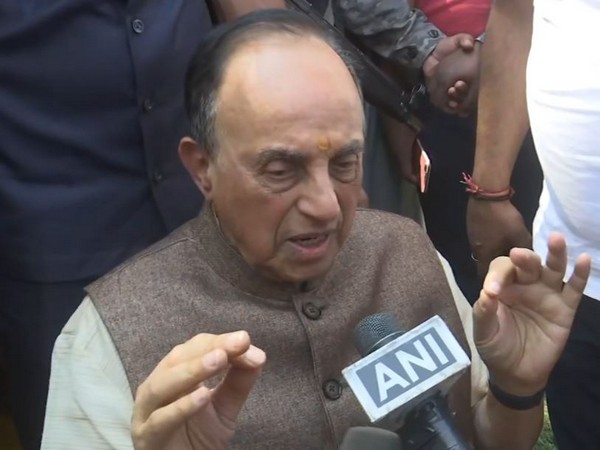 Visuals of BJP MP Subramanian Swamy (Photo/ANI)