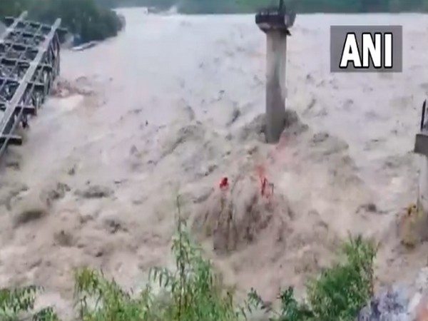 Visual of the raging Chalthi River in Uttarakhand (Photo/ANI)
