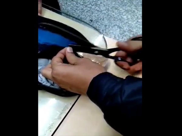 Visual of gold concealed in the cavity of the jeans pants (Photo/ANI)