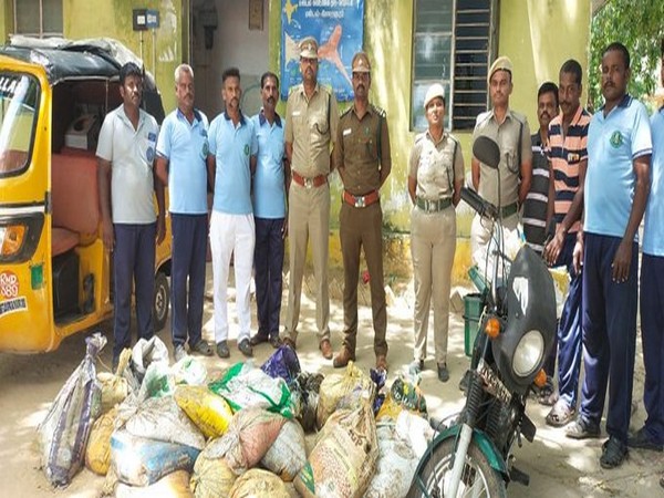 Two people were arrested by Forest Department officials in Tamil Nadu (Photo/ANI)