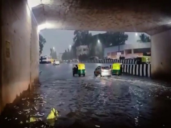 Heavy rains lash Bengaluru, leading to waterlogging in some places (Photo/ANI)
