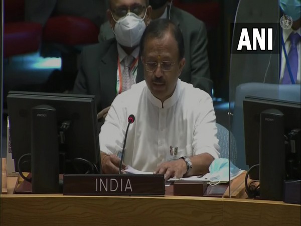 MOS V Muraleedharan during the UNSC High-Level Open Debate on Tuesday (local time).