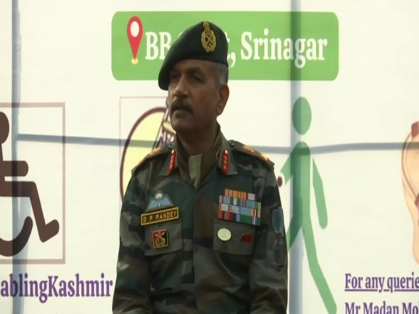 Chinar Corps Commander Lieutenant General DP Pandey (Photo/ANI)