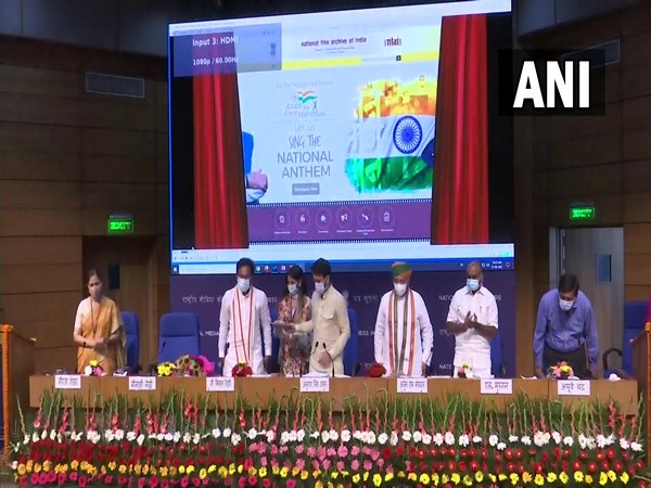 Visual of Union Ministers at the launch of the exhibition (Photo/ANI)