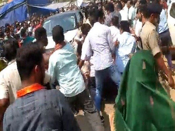 A screengrab from the video of the incident in Odisha.