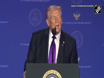 Trump hails ‘success’ of immigration policy amid ICE crackdown, Defends Noem at prayer breakfast