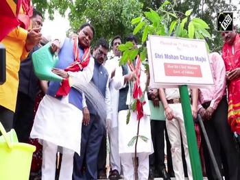 Odisha CM Mohan Charan Majhi participates in 77th Vanamahotsav celebration in Bhubaneswar