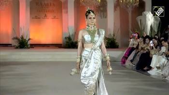 Watch Kangana Ranaut return to the ramp for 'Raabta by Rahul' in a bejeweled royal look