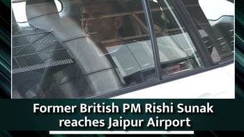 RAW- Former British PM Rishi Sunak reaches Jaipur Airport