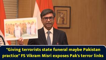 Raw - "Giving terrorists state funeral maybe Pakistan practice" FS Vikram Misri exposes Pak's terror links